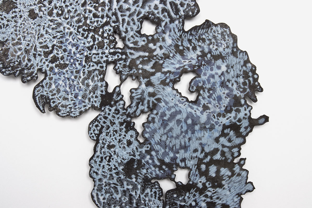 06_Black Rhizome I_Detail_acrylic and pencil on paper_50 x 40 cm_2020